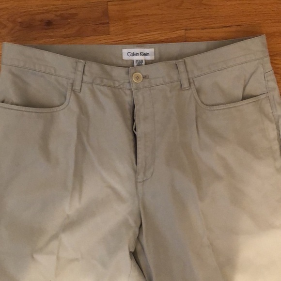 Lt khaki Calvin Klein casual pant - Picture 3 of 4